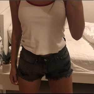 urban outfitters black washed shorts (25)